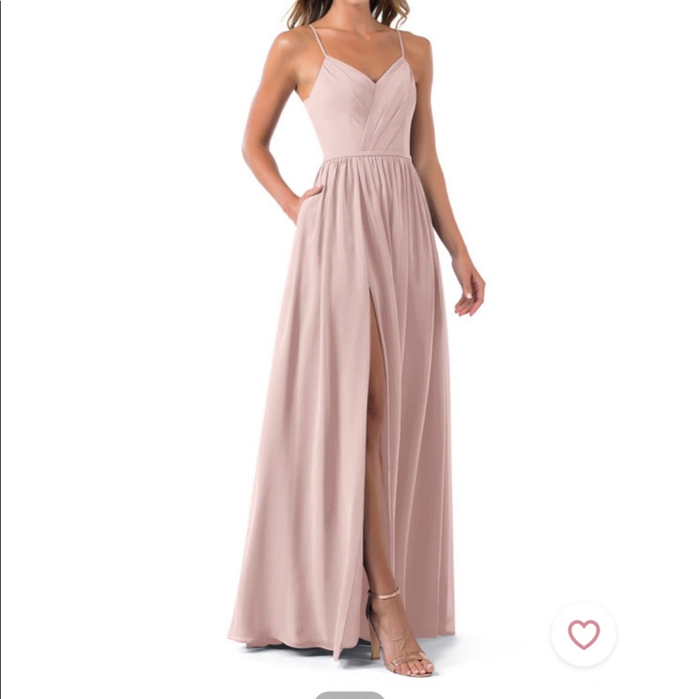 Azazie Cora Bridesmaid Dress - Dusty Rose - Size 12